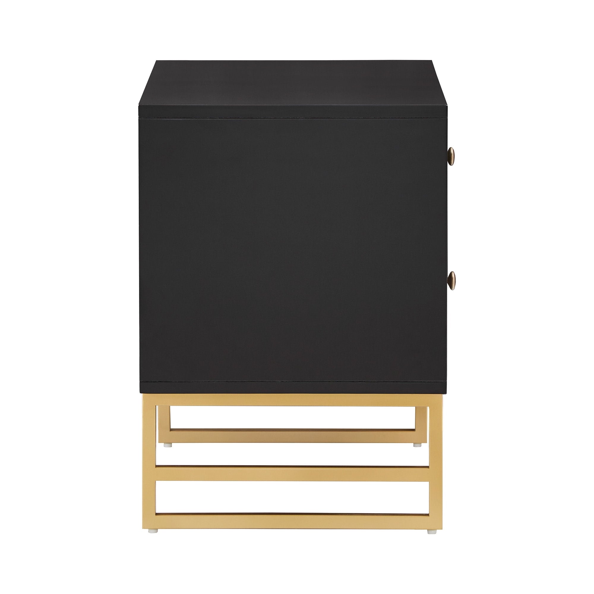 Shiloh Arched Gold Metal End Table - From Where -