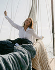 Shoreline Two - Tone Blanket - From Where Finds -
