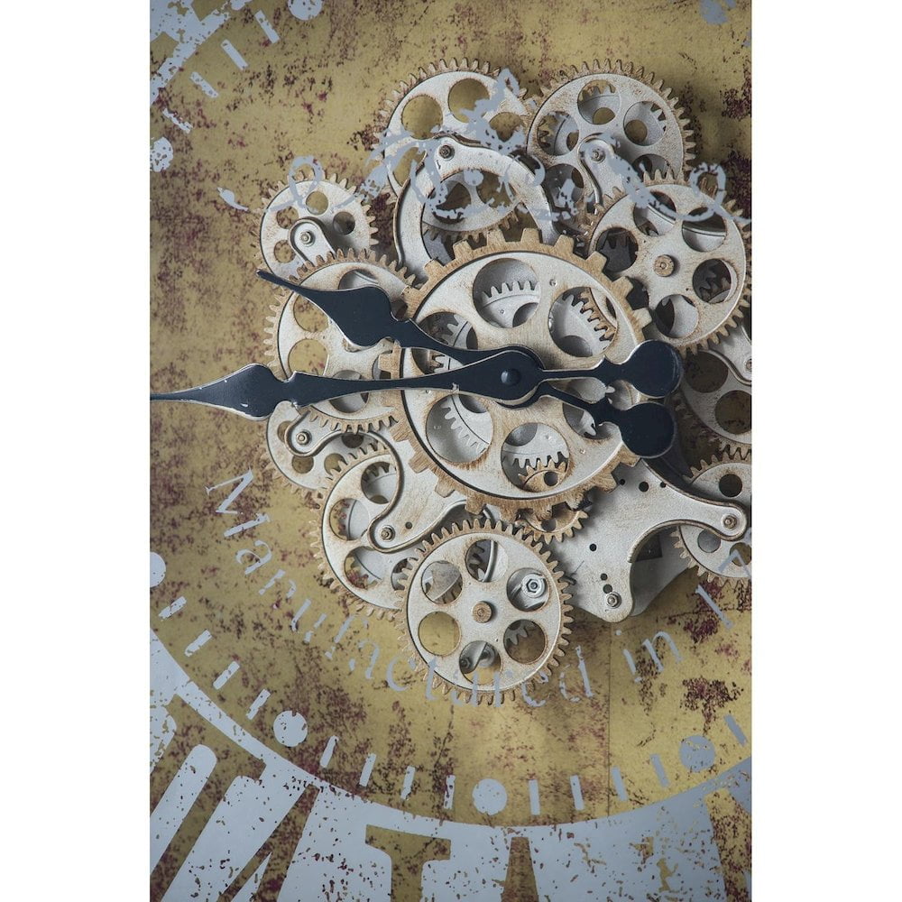 Silver & Gold Antique Style Wall Clock - From Where -