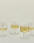 Simple Seeded Glassware, Set of 4 - From Where -