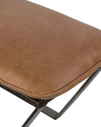Skylar Genuine Leather Upholstered Bench - From Where -