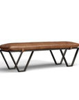 Skylar Genuine Leather Upholstered Bench - From Where -