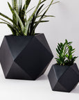 Small Faceted Fiberstone Planters - From Where -