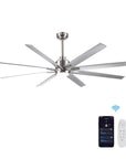 Smart Indoor Silver Standard Ceiling Fan - From Where -