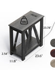 Sofa Side Tables with Open Storage Shelf - From Where -