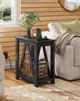 Sofa Side Tables with Open Storage Shelf - From Where -