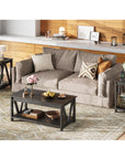 Sofa Side Tables with Open Storage Shelf - From Where -