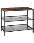 Sofa Table with Adjustable Mesh Shelves - From Where -