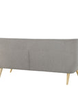 Sofa With Upholstered Fabric In Light Gray - From Where -