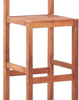 Solid Acacia Bar Stool (Set of 2) - From Where -