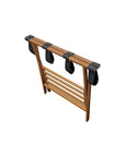 Solid Bamboo Luggage Rack in Caramel - From Where -