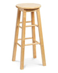 Solid Wood Accent Stool - From Where -