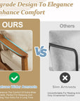 Solid Wood Armrests Accent Chair - From Where -