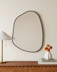 Solid Wood Asymmetrical Wall Mirror - From Where -