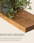 Solid Wood Floating Shelves Set of 2 - From Where -