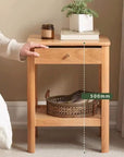 Solid Wood Rustic Side Table - From Where -