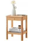 Solid Wood Rustic Side Table - From Where -