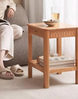 Solid Wood Rustic Side Table - From Where -