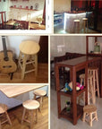 Solid Wood Tall Bar Stools - From Where -