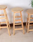 Solid Wood Tall Bar Stools - From Where -