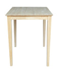 Solid Wood Top Table with Shaker Legs - From Where -
