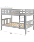 Solid Wood Twin - Over - Twin Bunk Bed - From Where -