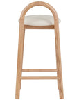 Solid Wood Upholstered Counter Stool - From Where -