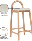 Solid Wood Upholstered Counter Stool - From Where -