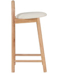 Solid Wood Upholstered Counter Stool - From Where -