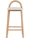 Solid Wood Upholstered Counter Stool - From Where -