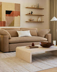 Solstice Painted Raffia Low Coffee Table (44"–50") - From Where Finds -