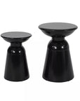 Soto Pedestal Iron Side Table (Set of 2) - From Where -