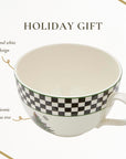 Spode Black White Jumbo Christmas Tree Mug - From Where Finds -