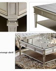 Square Coffee Table with Mirror Top - From Where -
