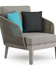 Square Contemporary Outdoor Conversation Chair - From Where -