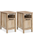 Square End Tables with Drawer (Set of 2) - From Where -
