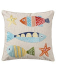 St. Anton Multi Color Fish Pillow - From Where -