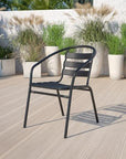 Stack Chair with Aluminum Slats - From Where -