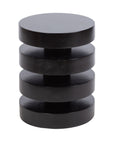 Stacked Solid Wood End Table - From Where -