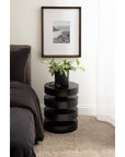 Stacked Solid Wood End Table - From Where -