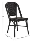 Stacking Black Side Chair Set of 2 - From Where -