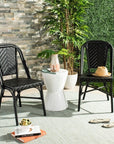 Stacking Black Side Chair Set of 2 - From Where -