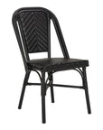 Stacking Black Side Chair Set of 2 - From Where -