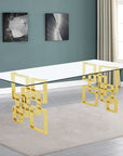 Stainless Gold Dining Table - From Where -