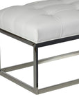 Stainless Steel Oversize Tufted Bench - From Where -
