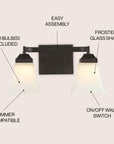Staunton 2 - Light Iron Vanity Light - From Where -