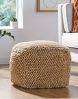 Stekar Handcrafted Tufted Cube Pouf - From Where -