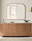 Streamline Metal Wide Arch Mantel Mirror - From Where Finds -