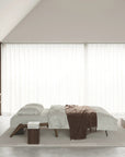 Stretch Sofa Bed with Wood Legs - From Where Finds -