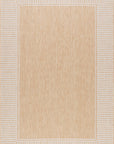 Striped Border Indoor/Outdoor Flatweave Rug - From Where Finds -
